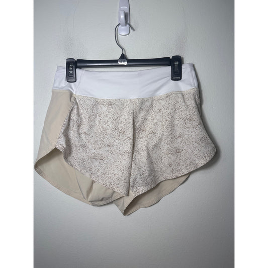 Outdoor Voices Nude/Cream w Pebbled Dots Shorts Sz M