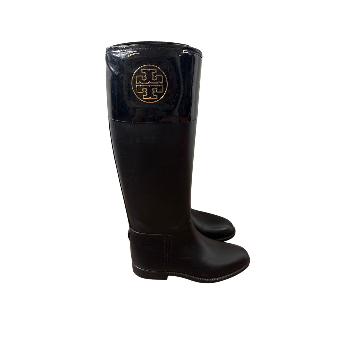 Tory Burch Black Winnie Ridding Boot Sz 9