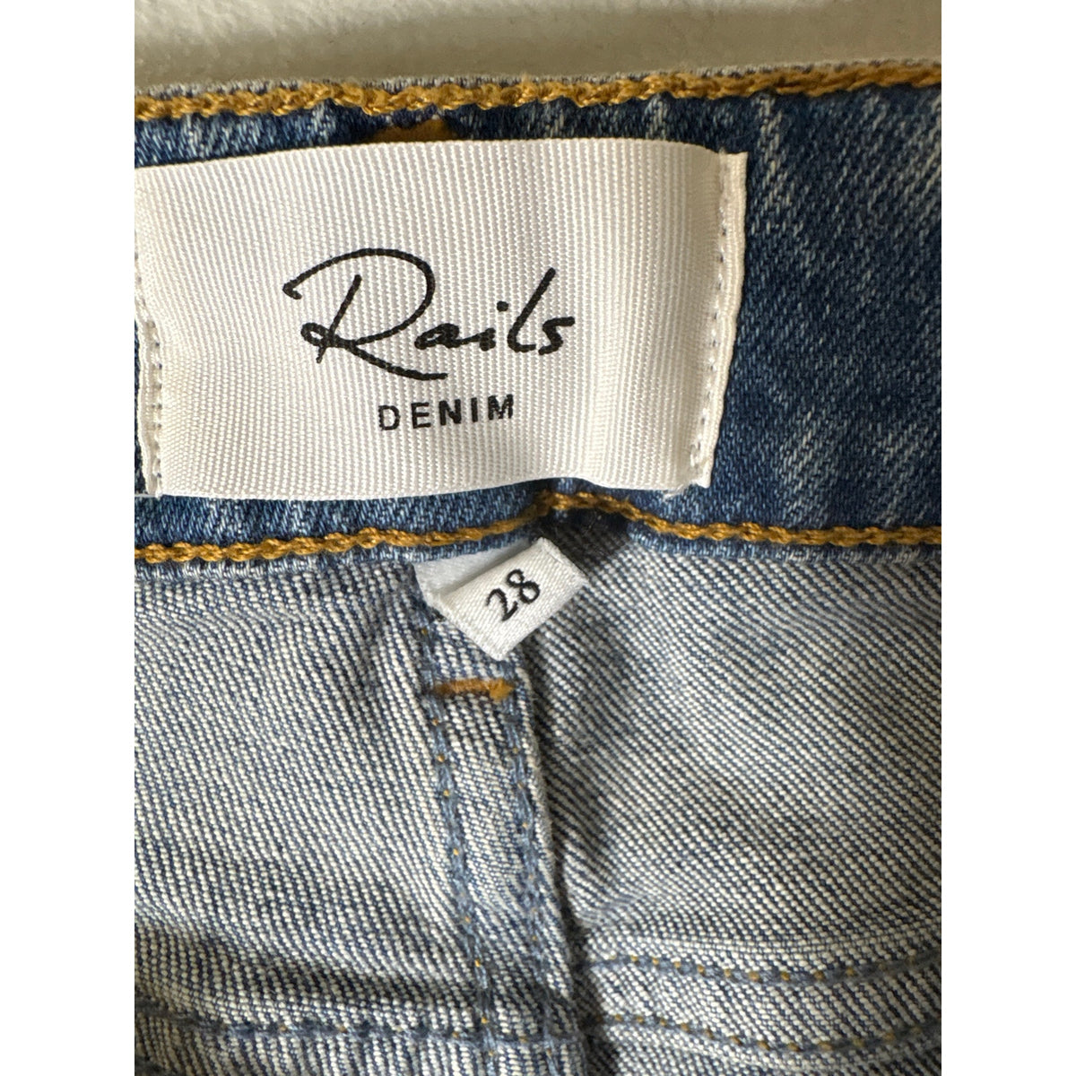 Rails The Getty Crop High Rise Wide Leg Denim Sz 28