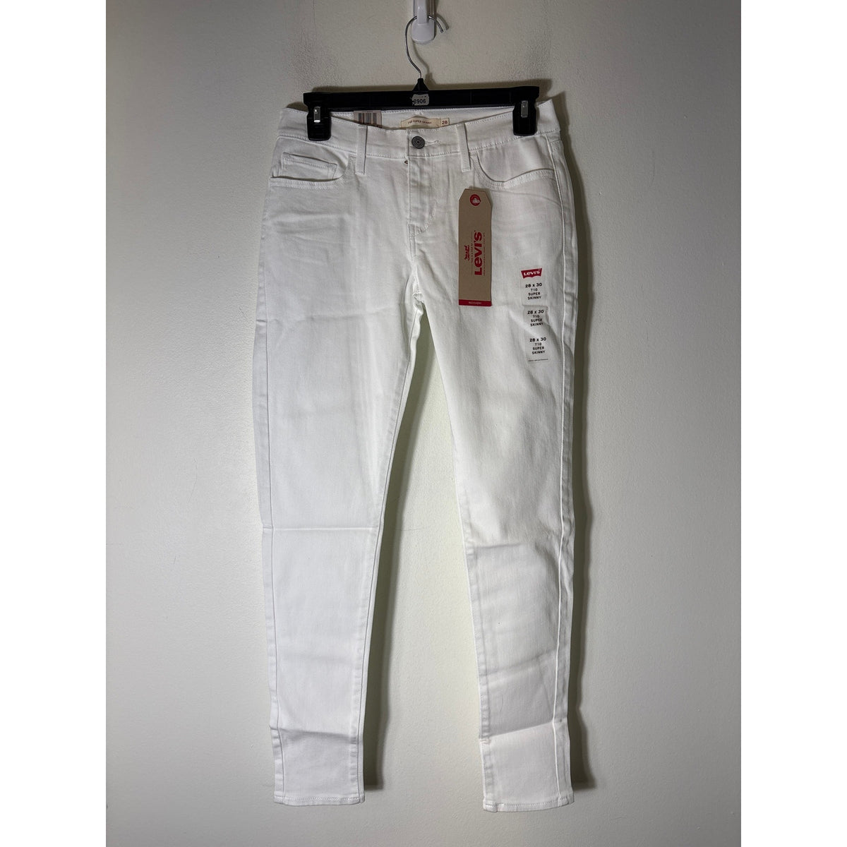 NWT Levi's White Super Skinny Jeans Sz 28x30