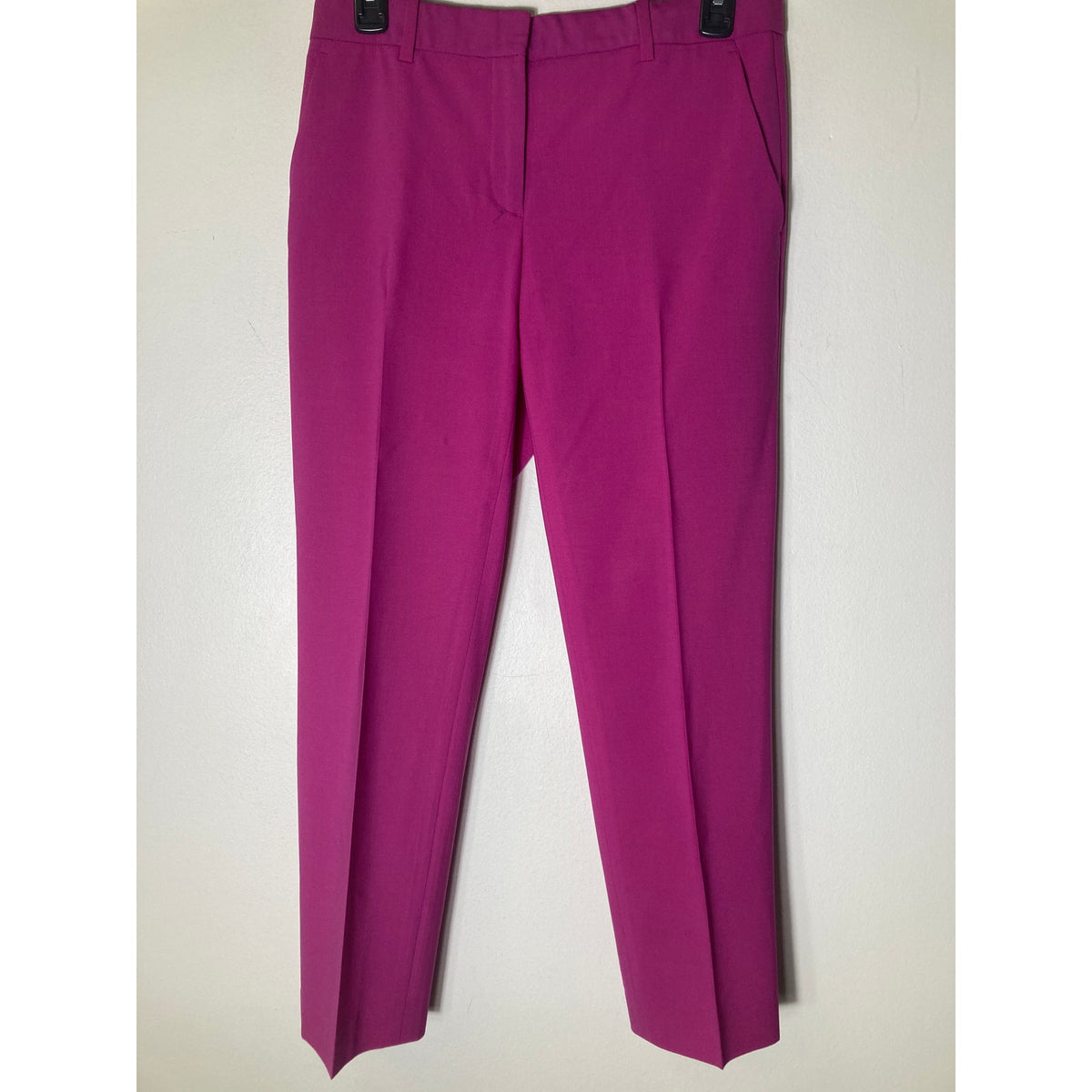 Theory Fushia Straight Leg Ankle Pants Sz 2