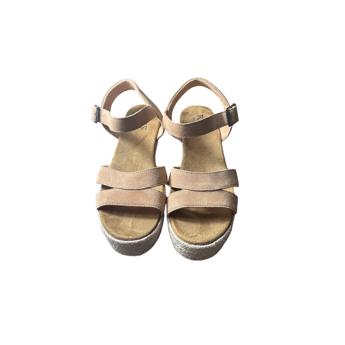 Tom's Suede Wedges Sz 8.5