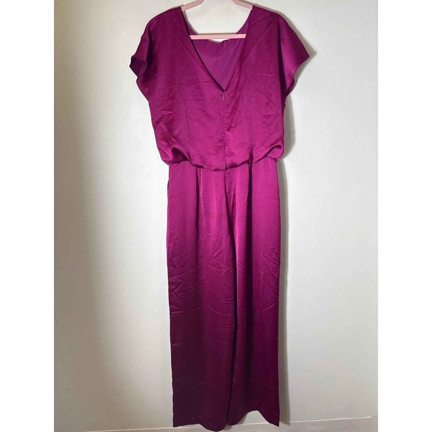 NWT Trina Turk Deep Pink Amuse Jumpsuit Sz 6