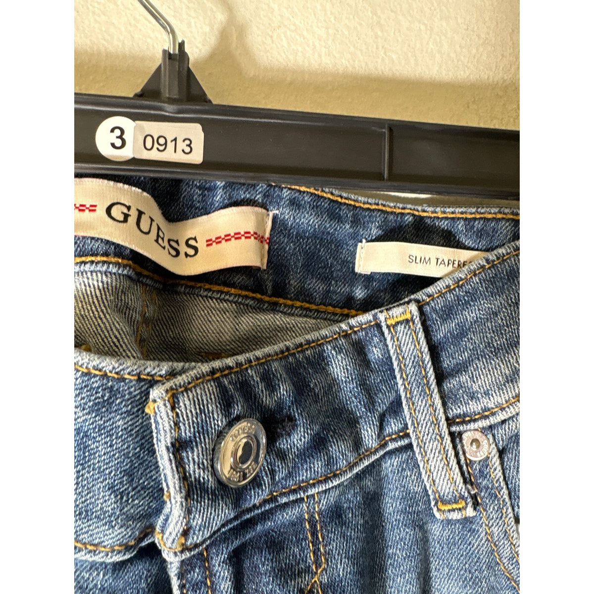 Mens Guess Slim Tapered Jeans Sz 34x32