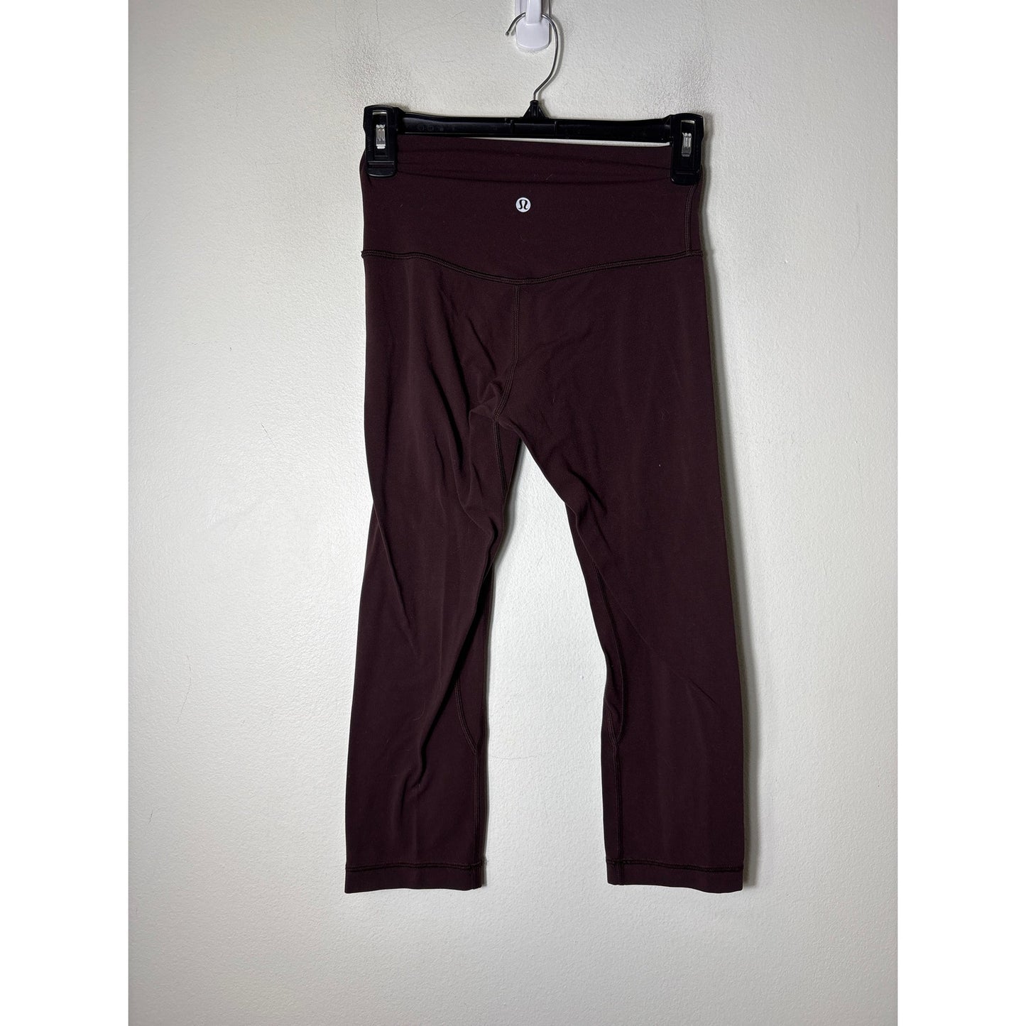 Lululemon Maroon Cropped Athletic Leggings Sz 4