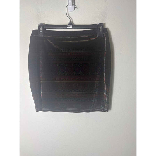 TCEC Jewel Toned Velour Mini Skirt Sz M