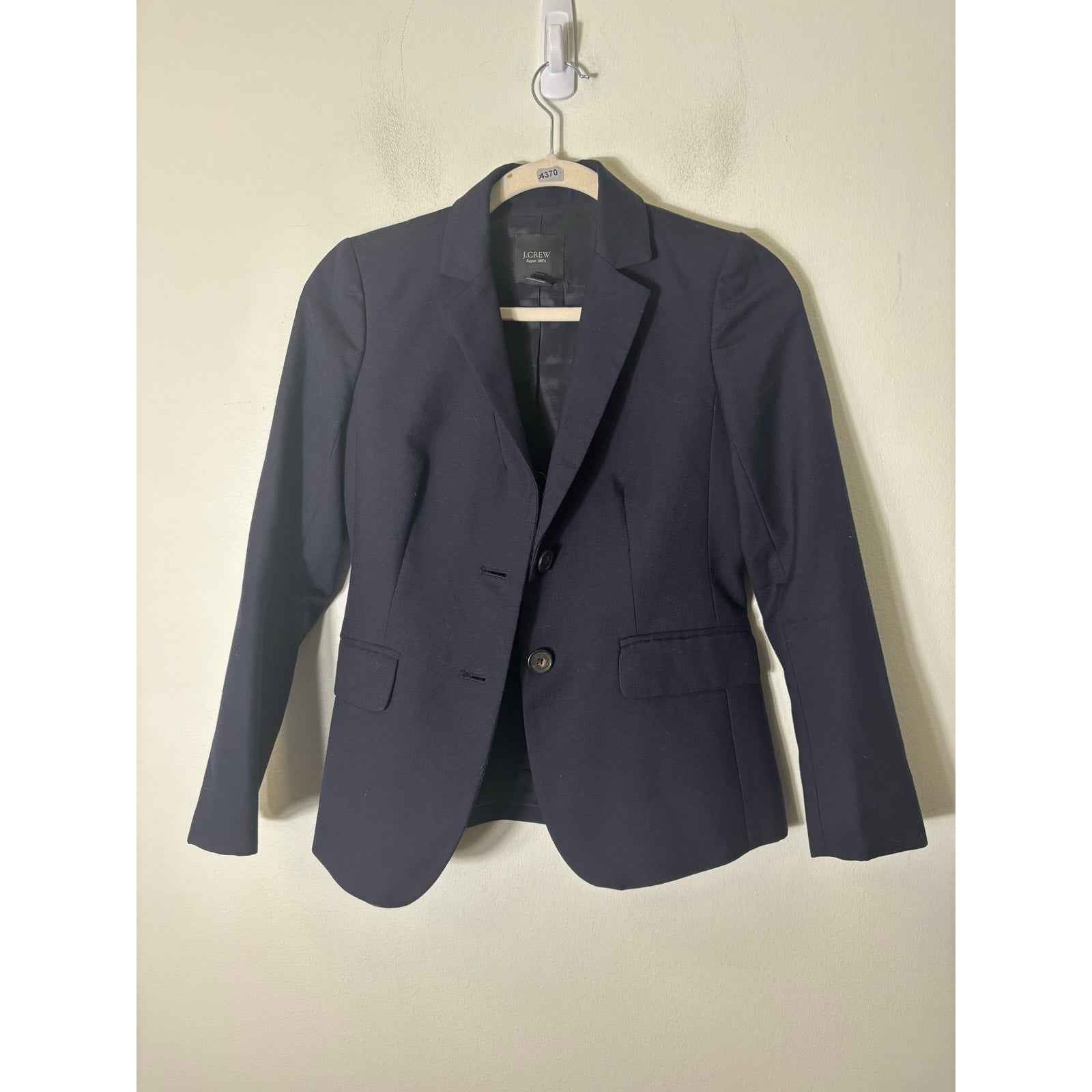 J. Crew Super 120's Pencil Skirt and Jacket Set Sz 0