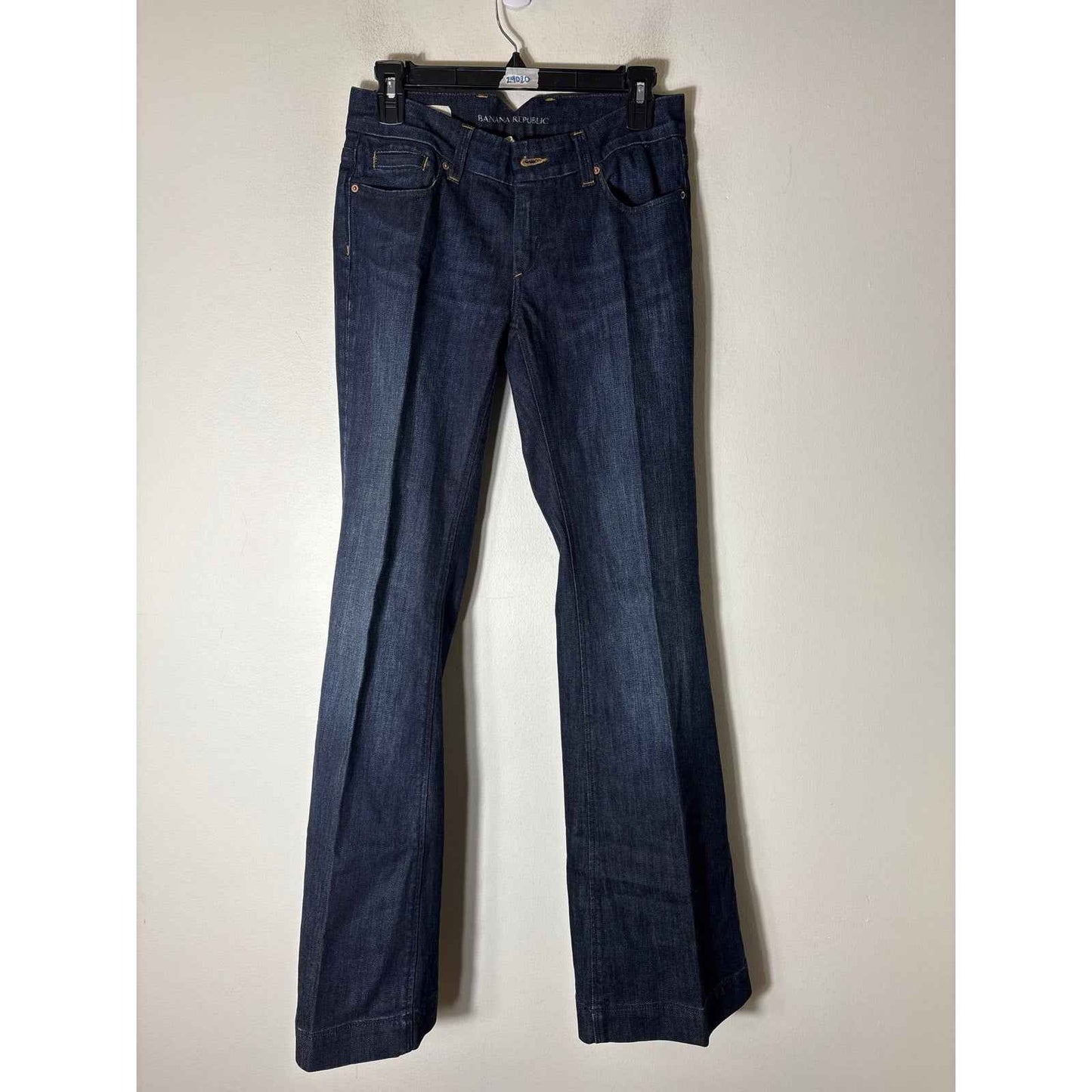 Banana Republic Dark Wash Classic Wide Leg Blue Jean Sz 4