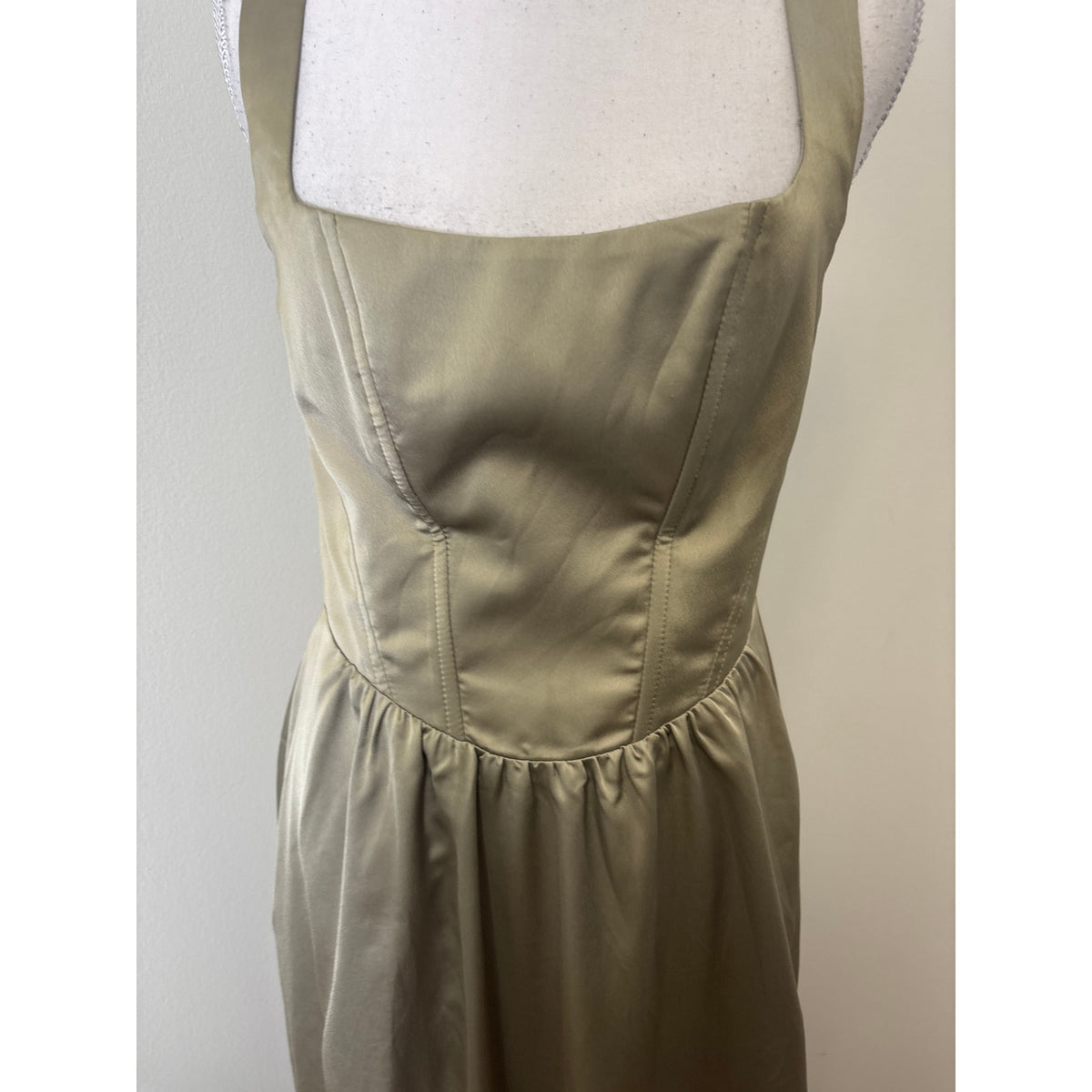 Mumu Sage Coresett Maxi Dress Sz L