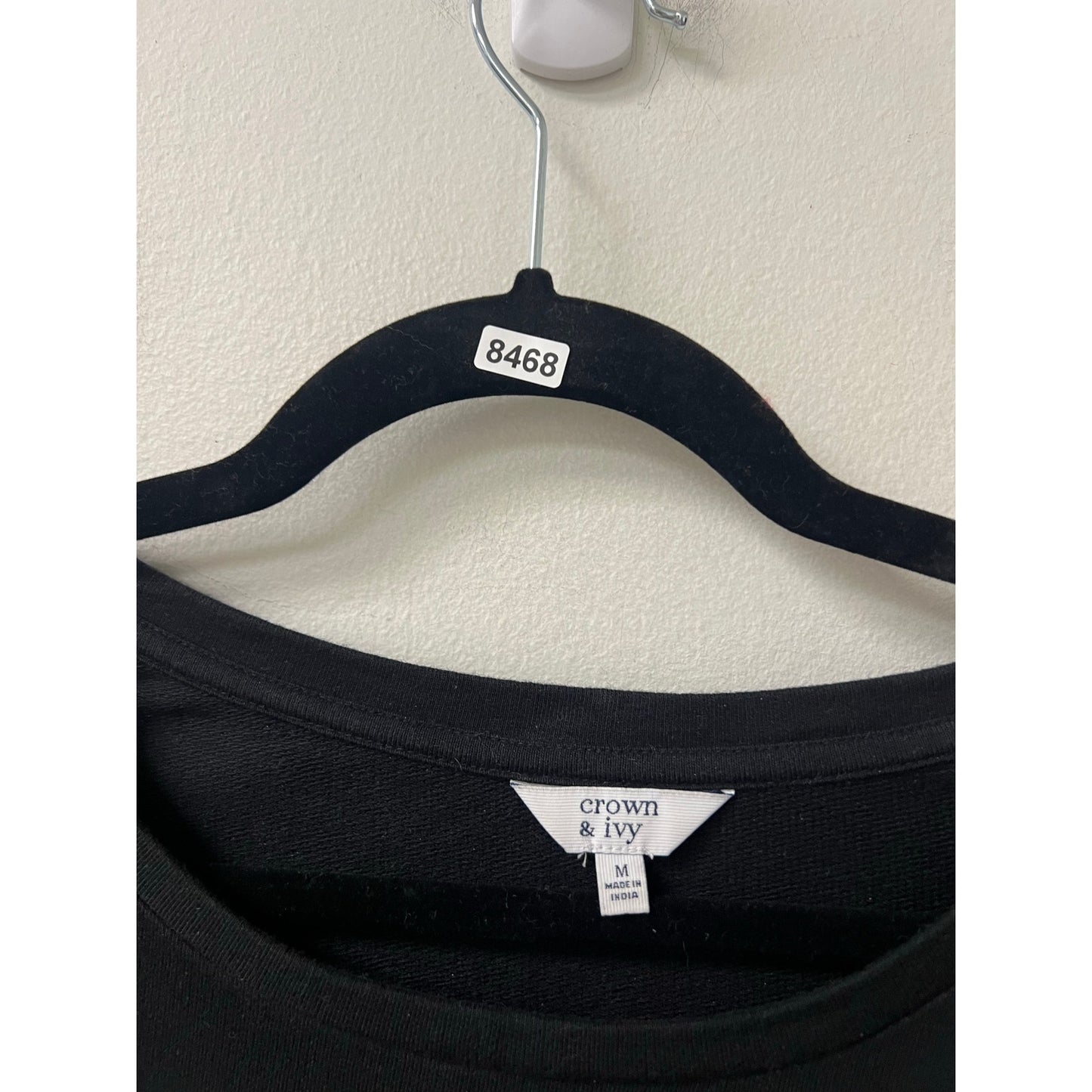 Crown & Ivy Black Short Sleeve Top Sz M