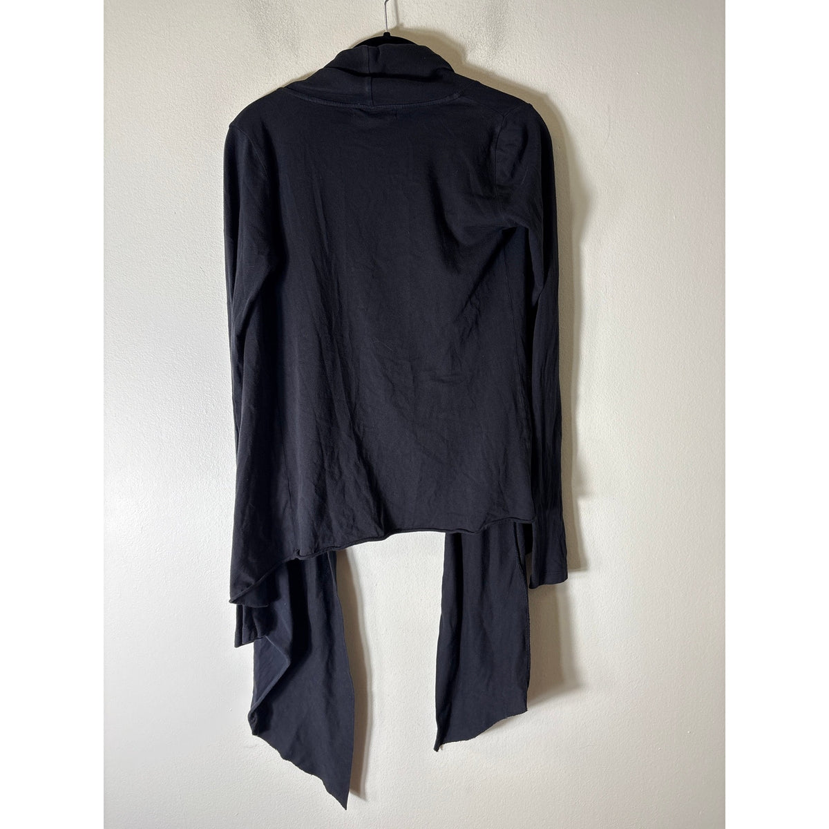 Velvet Black Tee Open Cardigan Sz OS