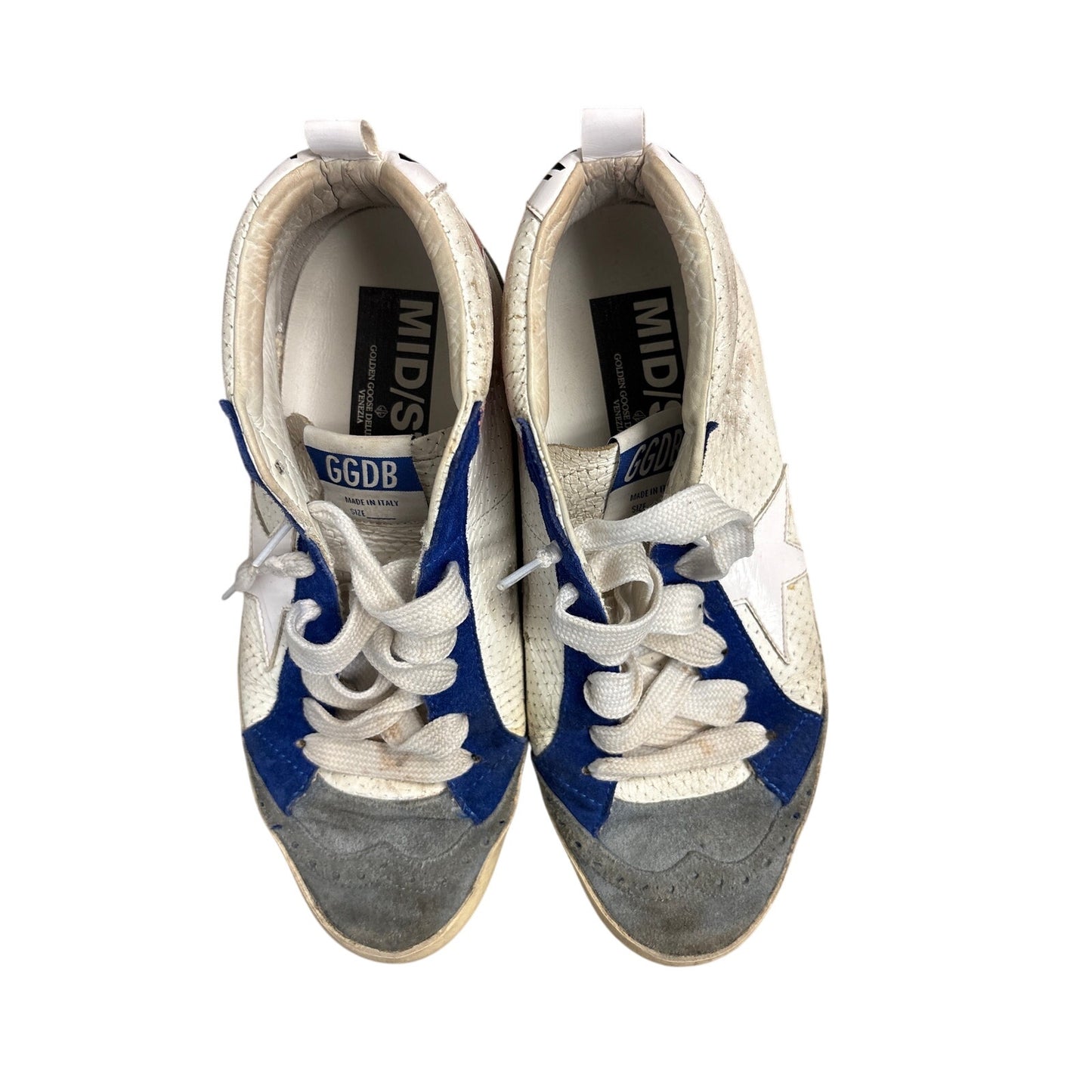 Golden Goose Blue Star Ankle Top Tennis Shoes Sz 37 (7)