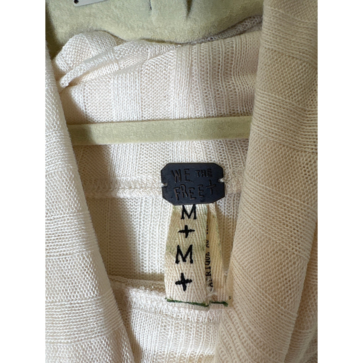 We The Free Off White Long Sleeve Turtle Neck Mini Dress Sz M