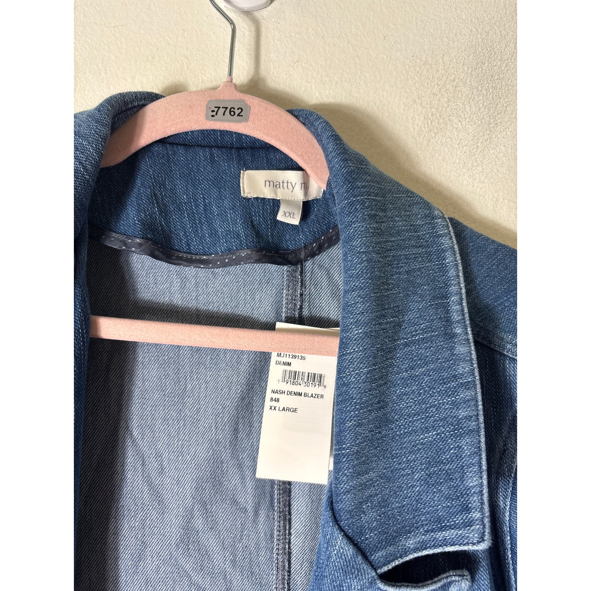 NWT Matty M Nash Denim Blazer Sz XXL