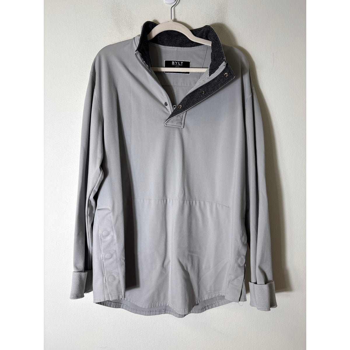 Men's BYLT grey Fairway Pullover Sz XL