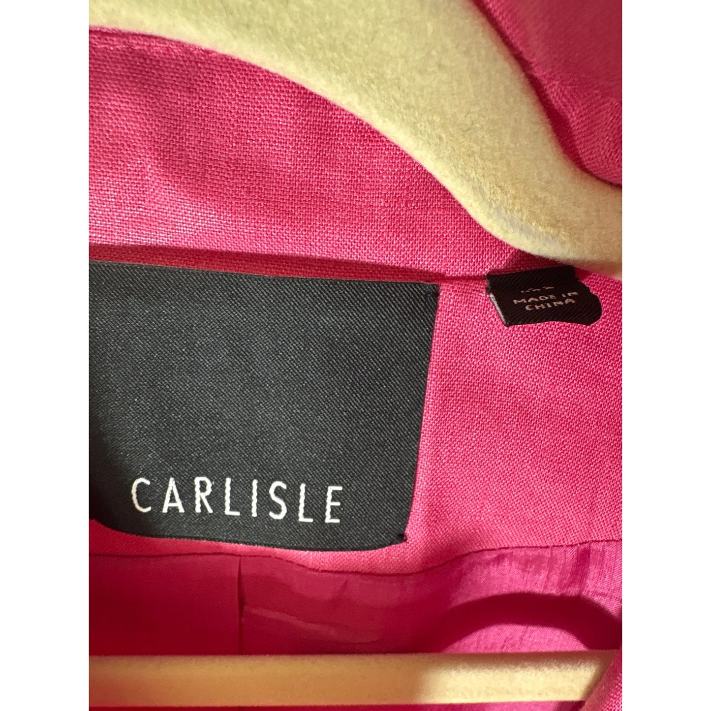 Carlisle Hot Pink Linen Jacket Sz 4