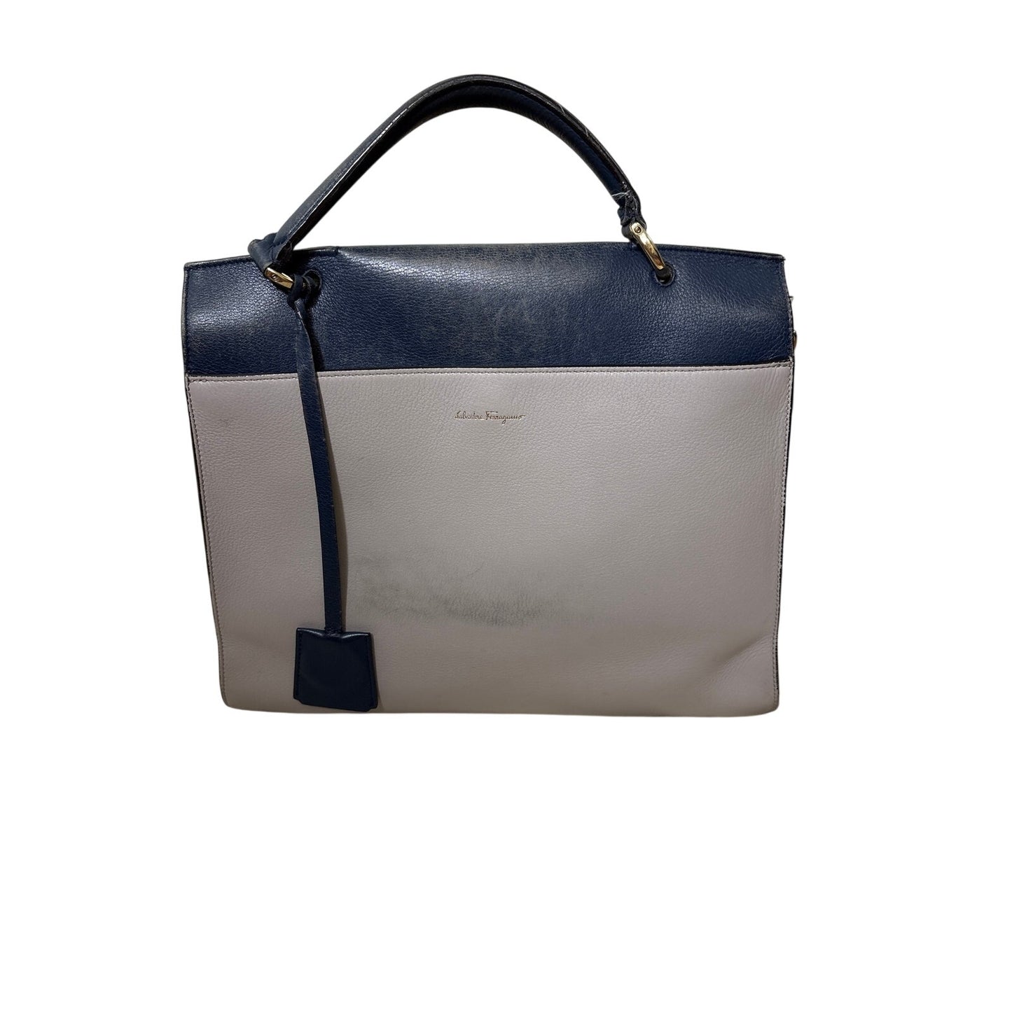 Salvatore Ferragamo Large Sofia Gancini Tricolor Leather Bag