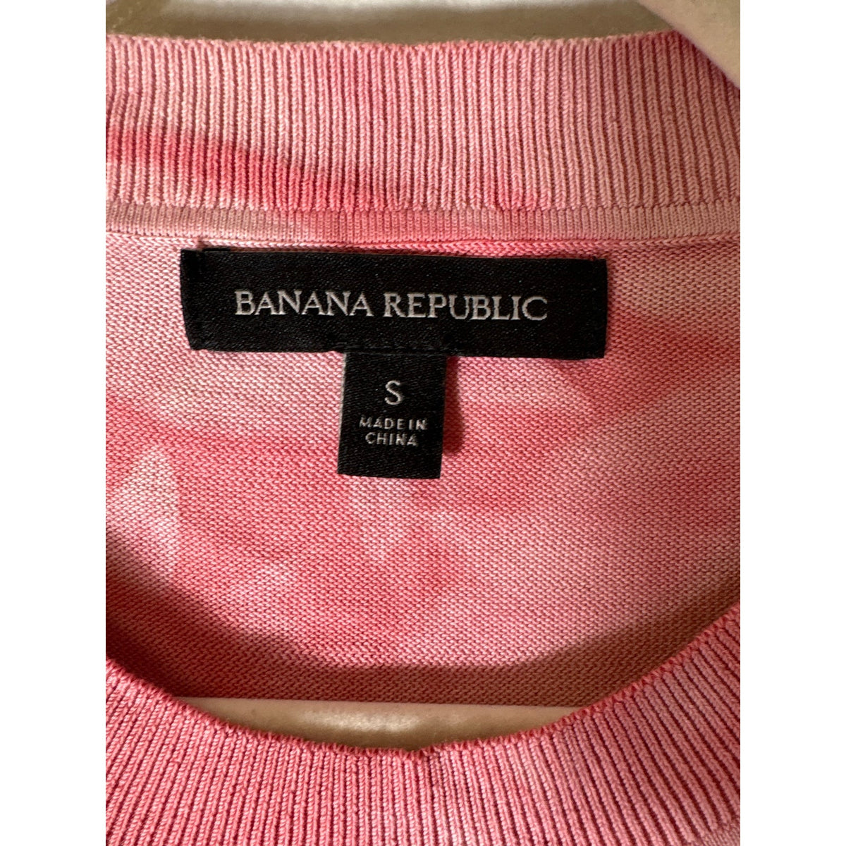Banana Republic Pink Tie Dye Light Weight Pullover Top Sz S