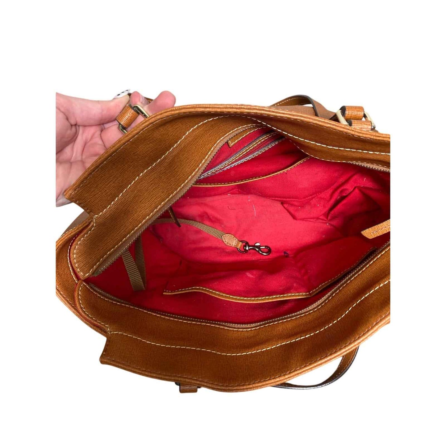 Dooney & Bourke Orangy Brown Large Shoulder Bag