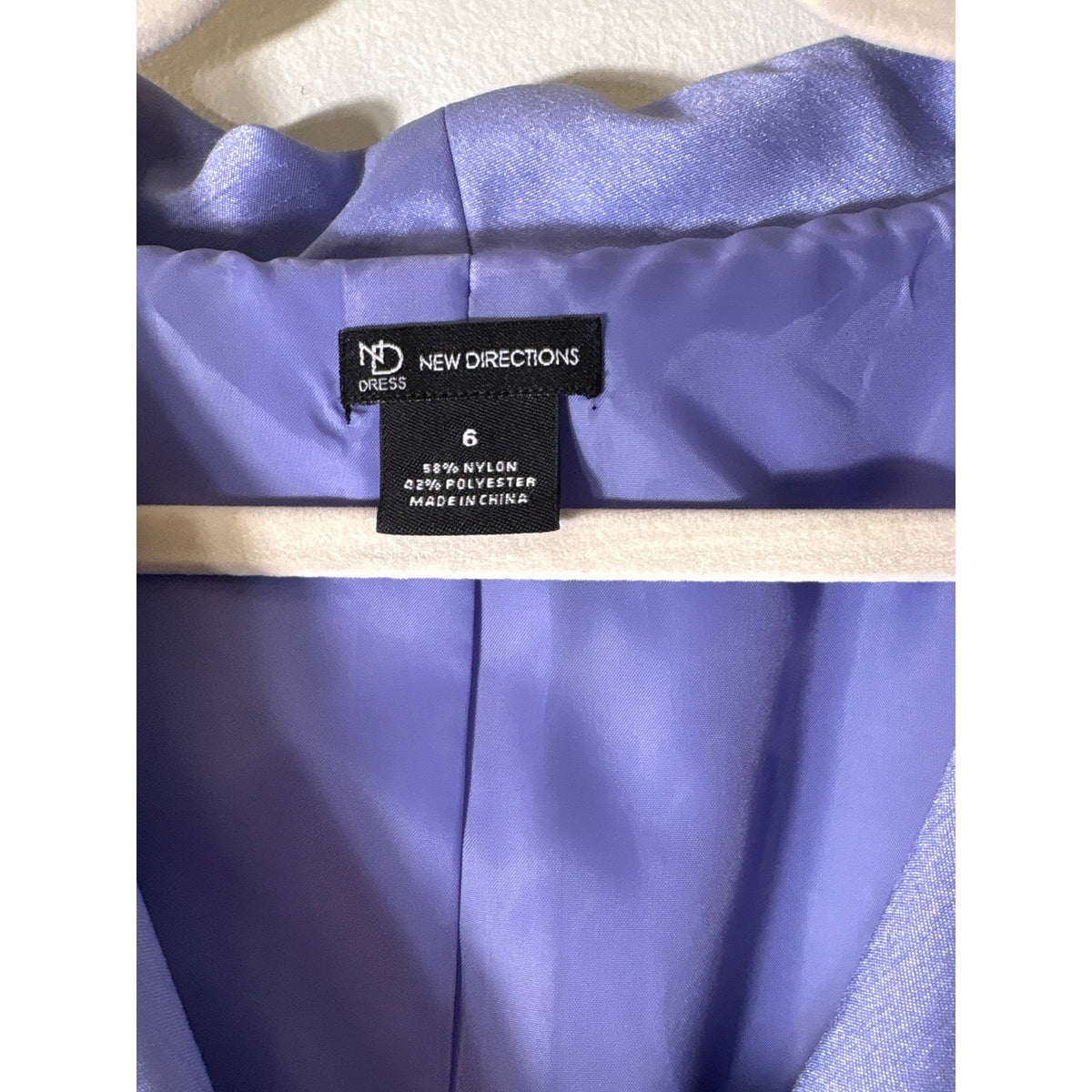 NWT New Directions Lavender Cap Sleeve A-Line Knee Length Dress Sz 6