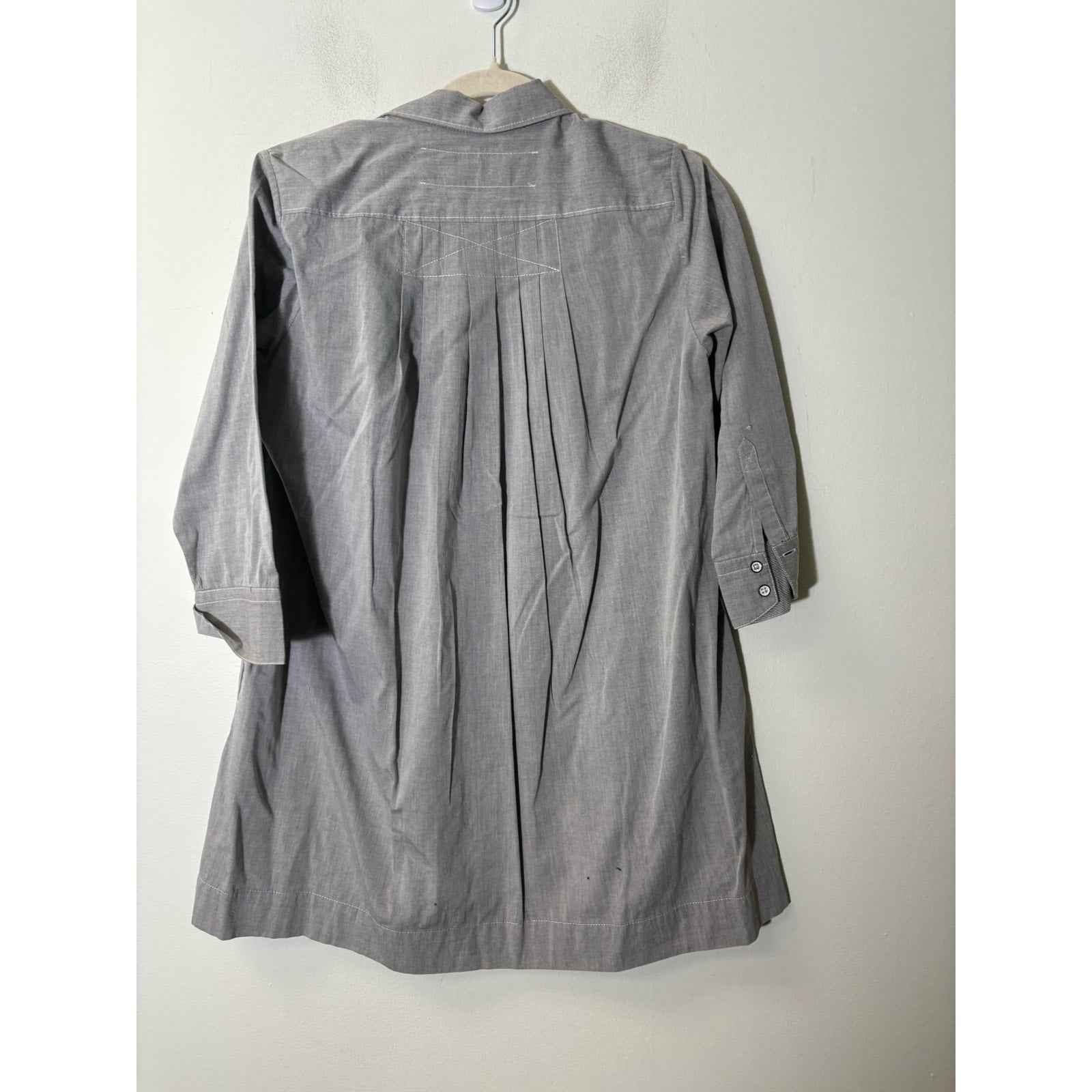 Rag & Bone Gray Cotton Button Up Mini Dress Sz XS