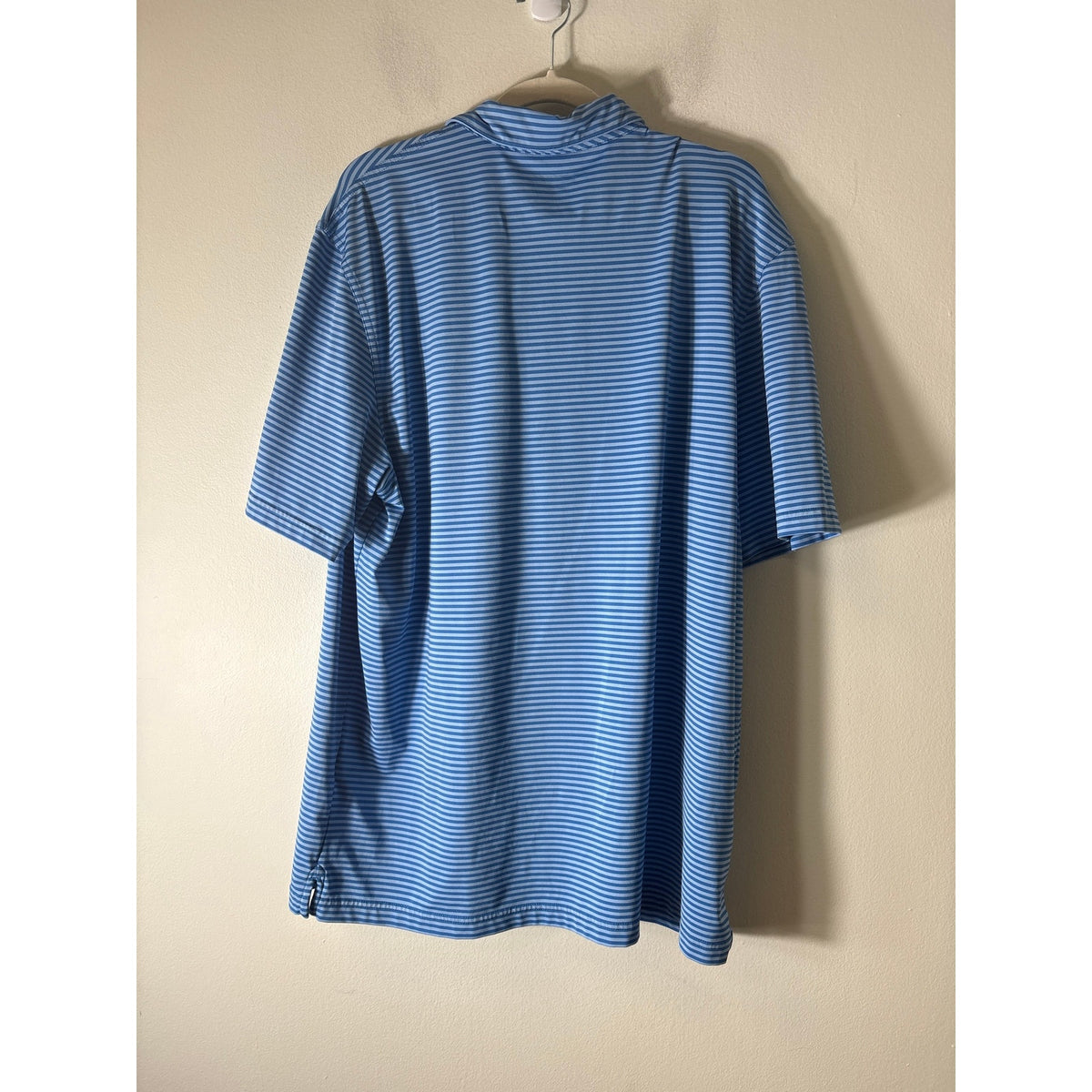 Vineyard Vines Blue Stripe Short Sleeve Golf Shirt Sz XL