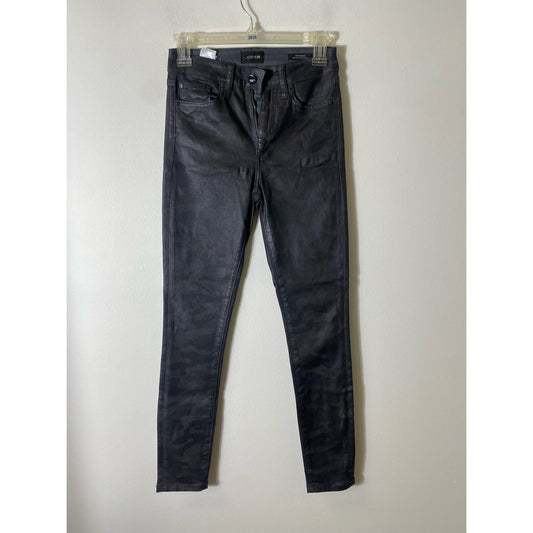 Joe's JJ Black Matte Finish Camo Skinny Jean Sz 24