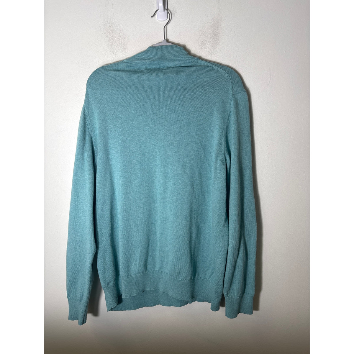 Men's Vineyard Vines Aqua 1/4 Zip Pullover Sweater Sz l