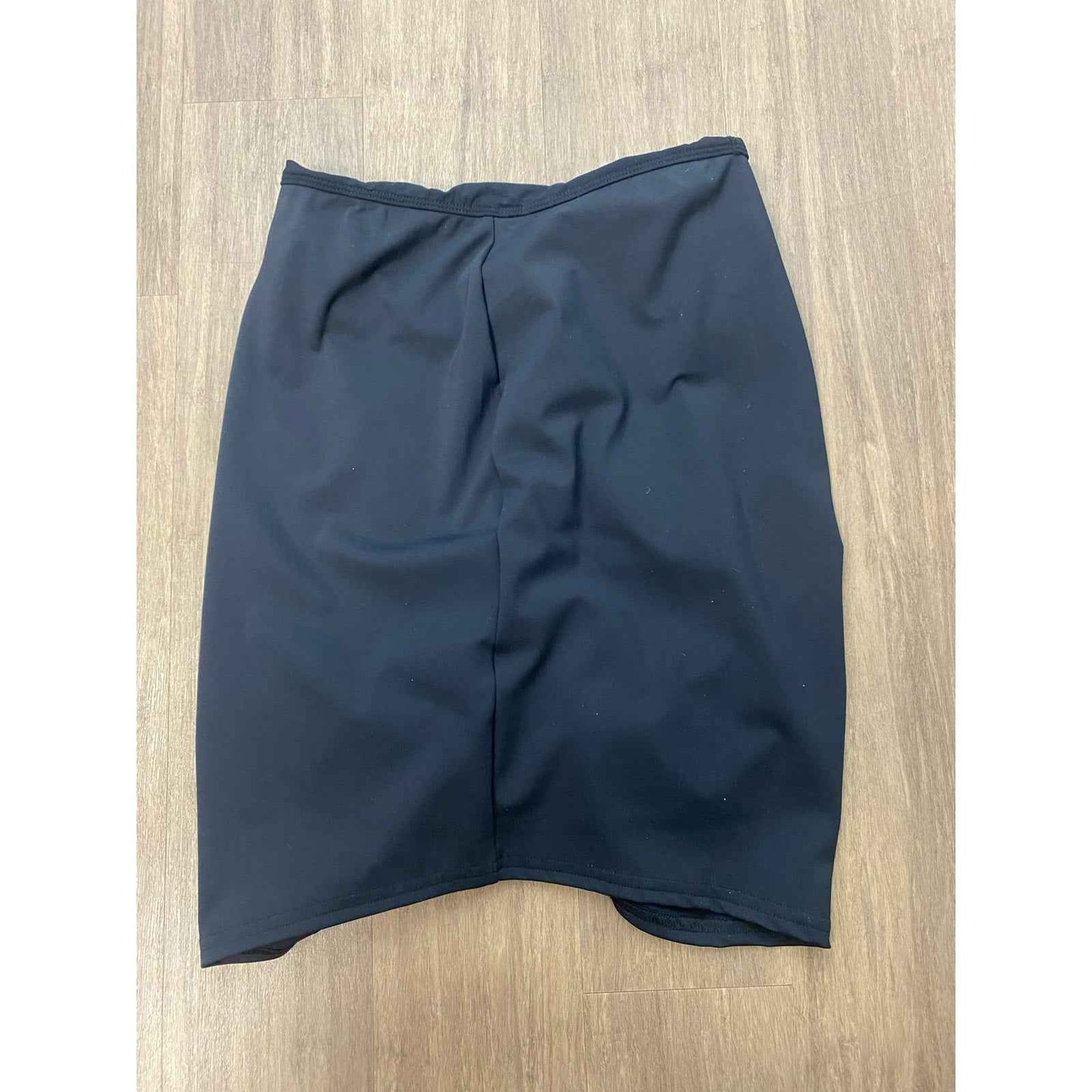 NWT Strut This Black Panty Lined Skirt Drawstring Side Sz L