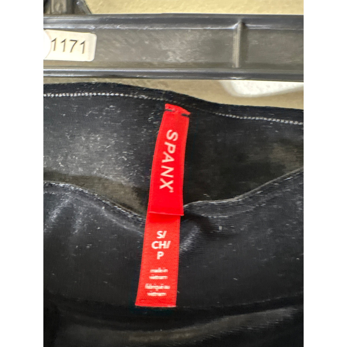 Spanx Black Velour Pull On Flare Leg Pants Sz S