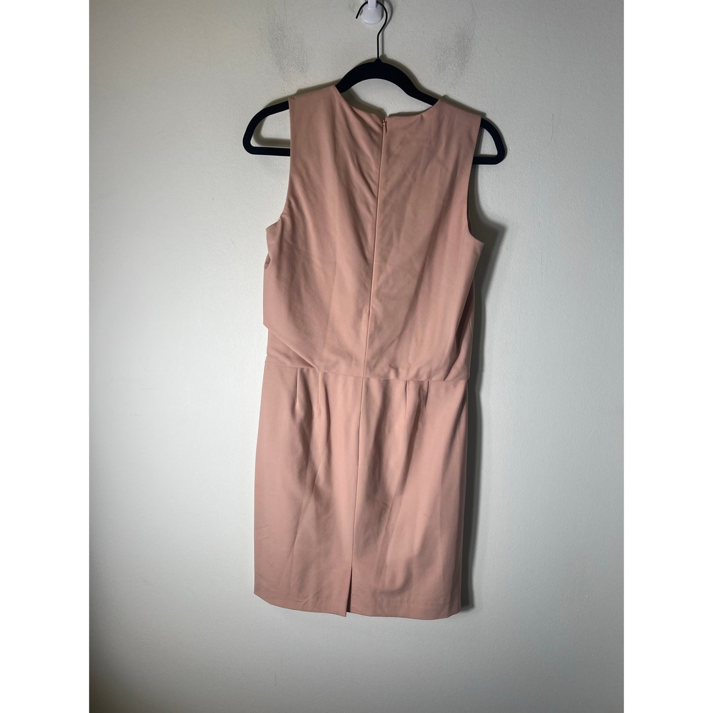 Theory Peach Sleeveless Blouson Knee Length Dress Sz 4
