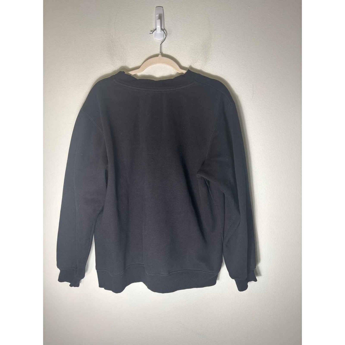 White Fox Black Long Sleeve Project 5 Sweatshirt Sz M/L