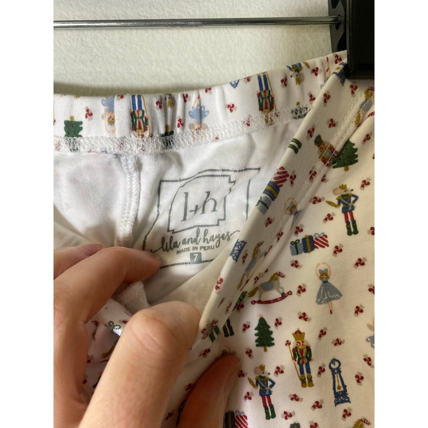 Lila and Hayes Nutcracker Pajama Top and Bottom Sz 7