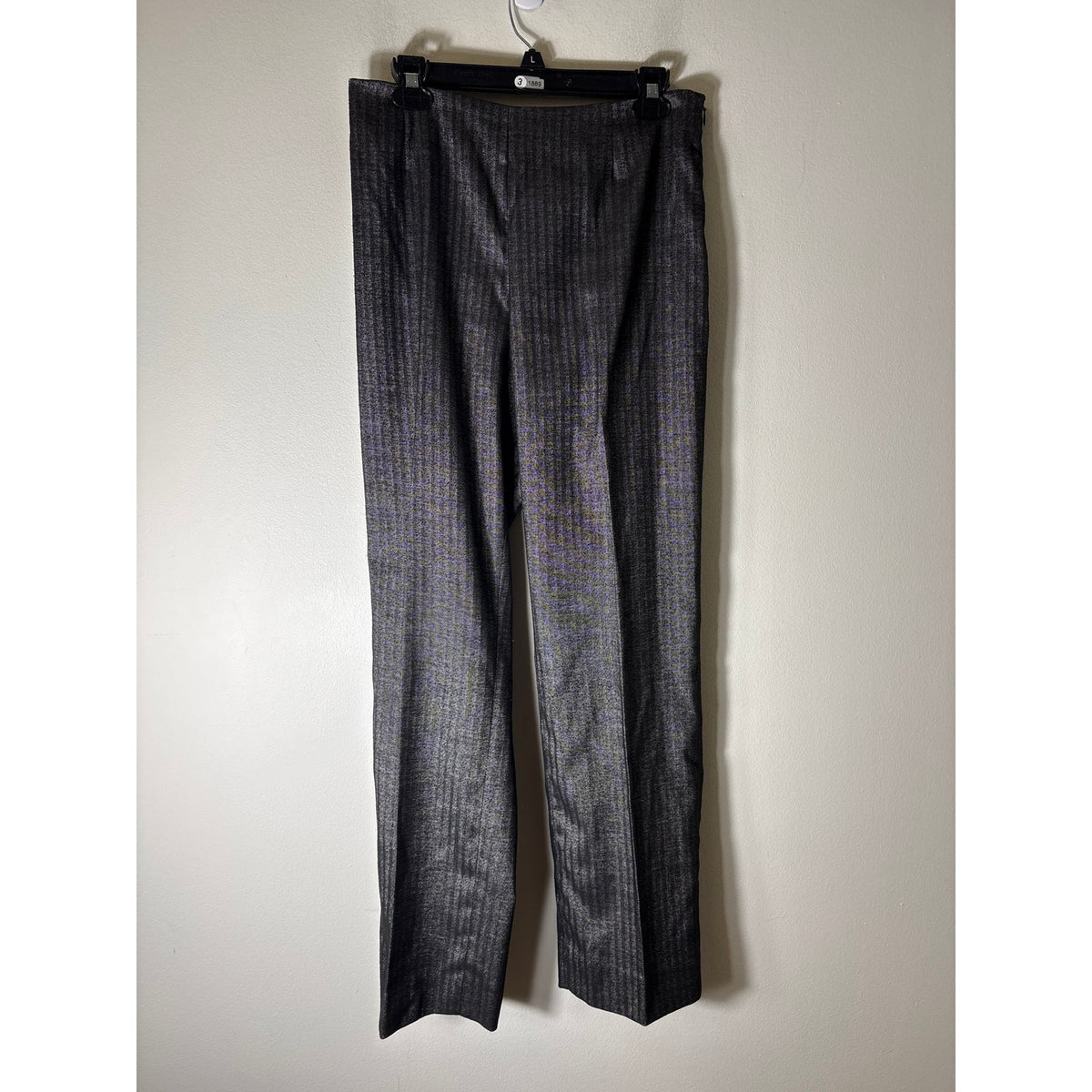 Elliot Lauren Black Shimmer Straight Leg Ankle Pants Sz 10