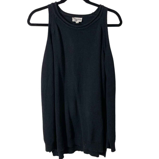 Show Me Your Mumu Mellow Black Cold Shoulder Sweater Mini Dress Sz XS