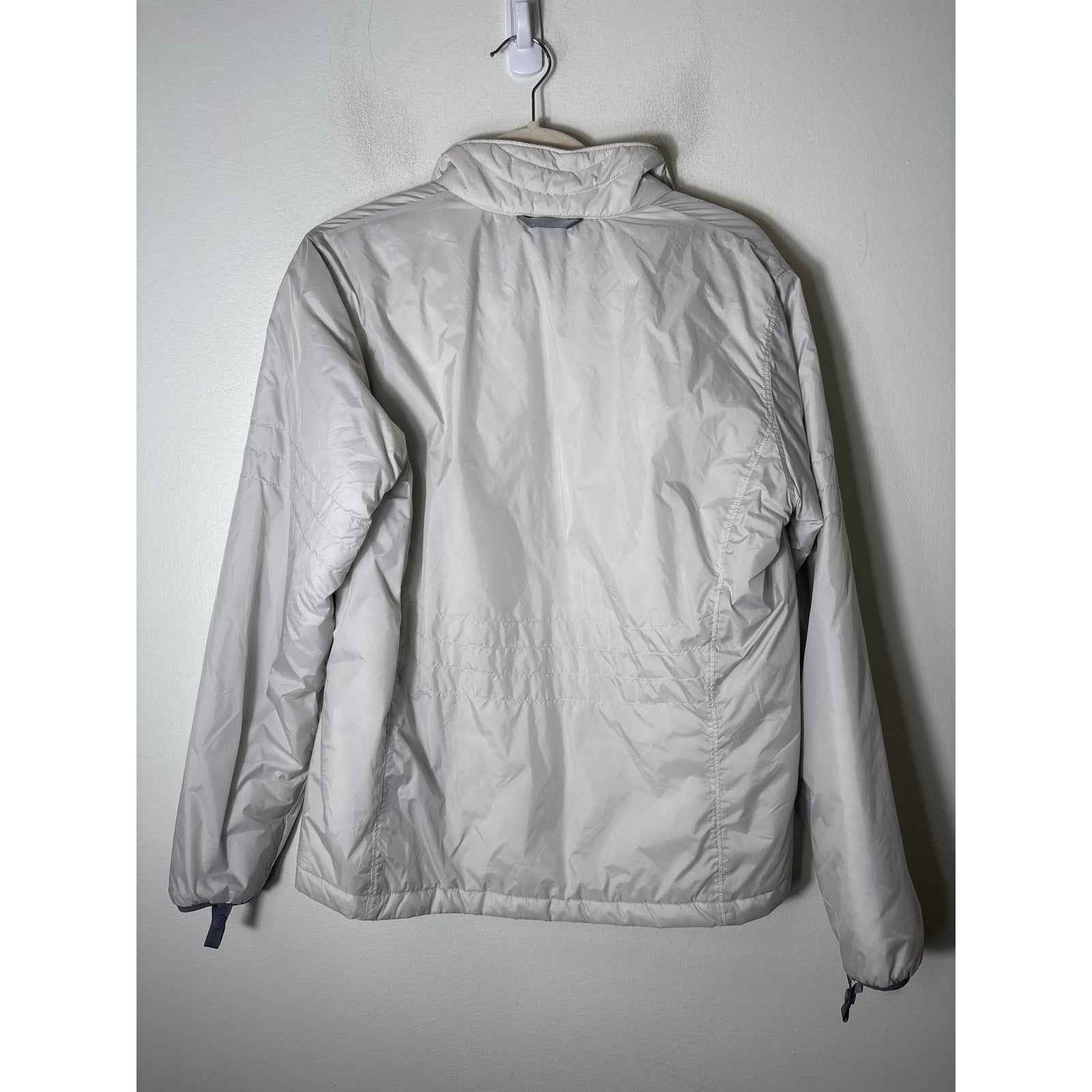 Women's The North Face Off White Gray Insulated Jacket Sz M