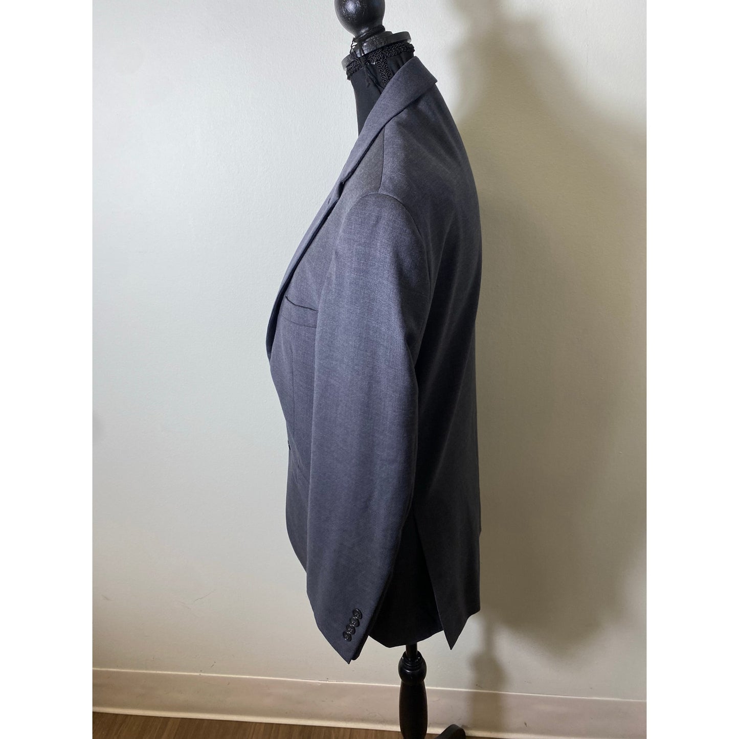 Jos A Bank Grey Suit Size 31 Pant with matching wool jacket