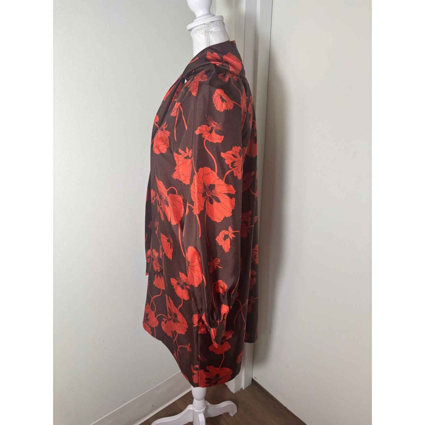 NWT Ann Mashburn Chocolate/Spice Maggice Dress M