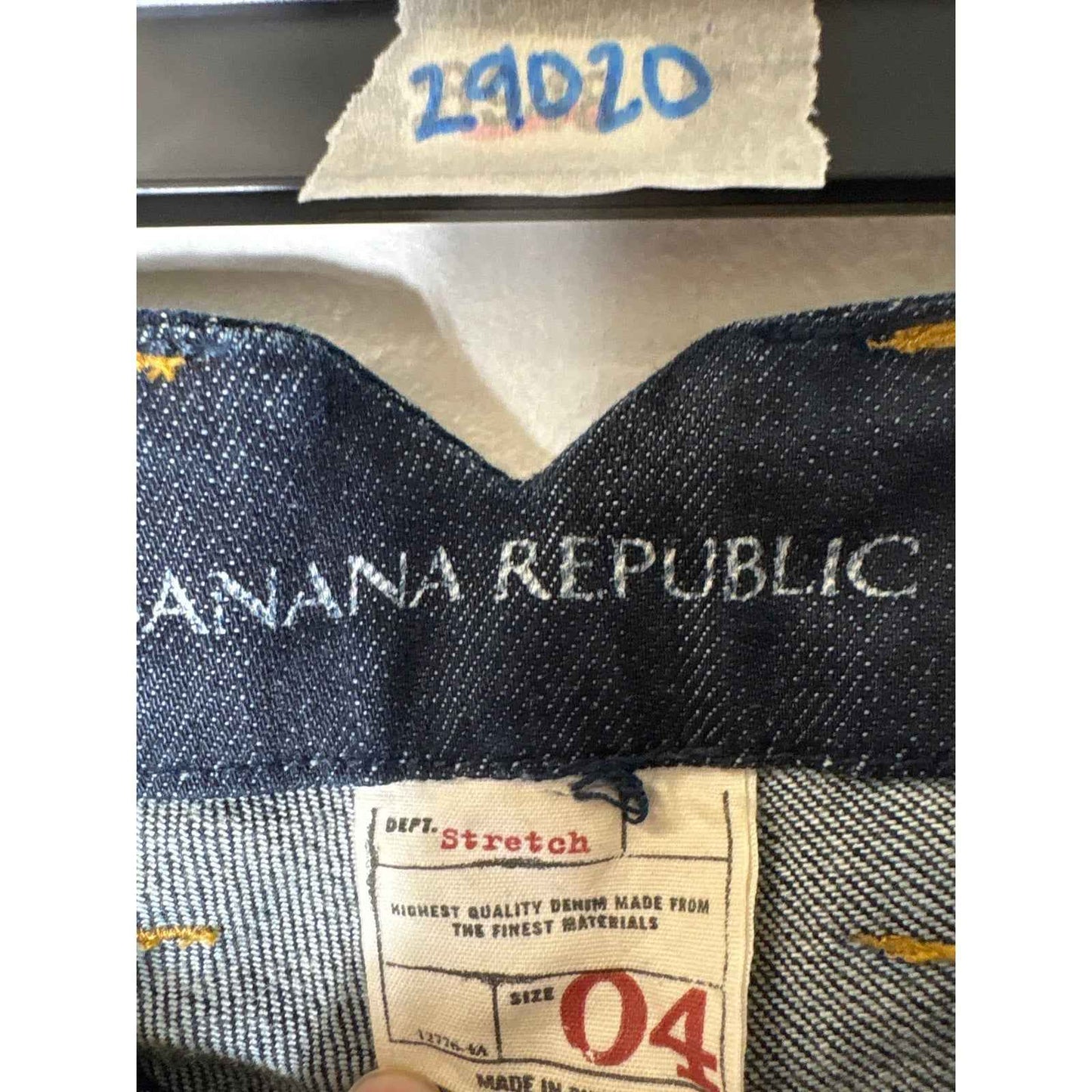 Banana Republic Dark Wash Classic Wide Leg Blue Jean Sz 4