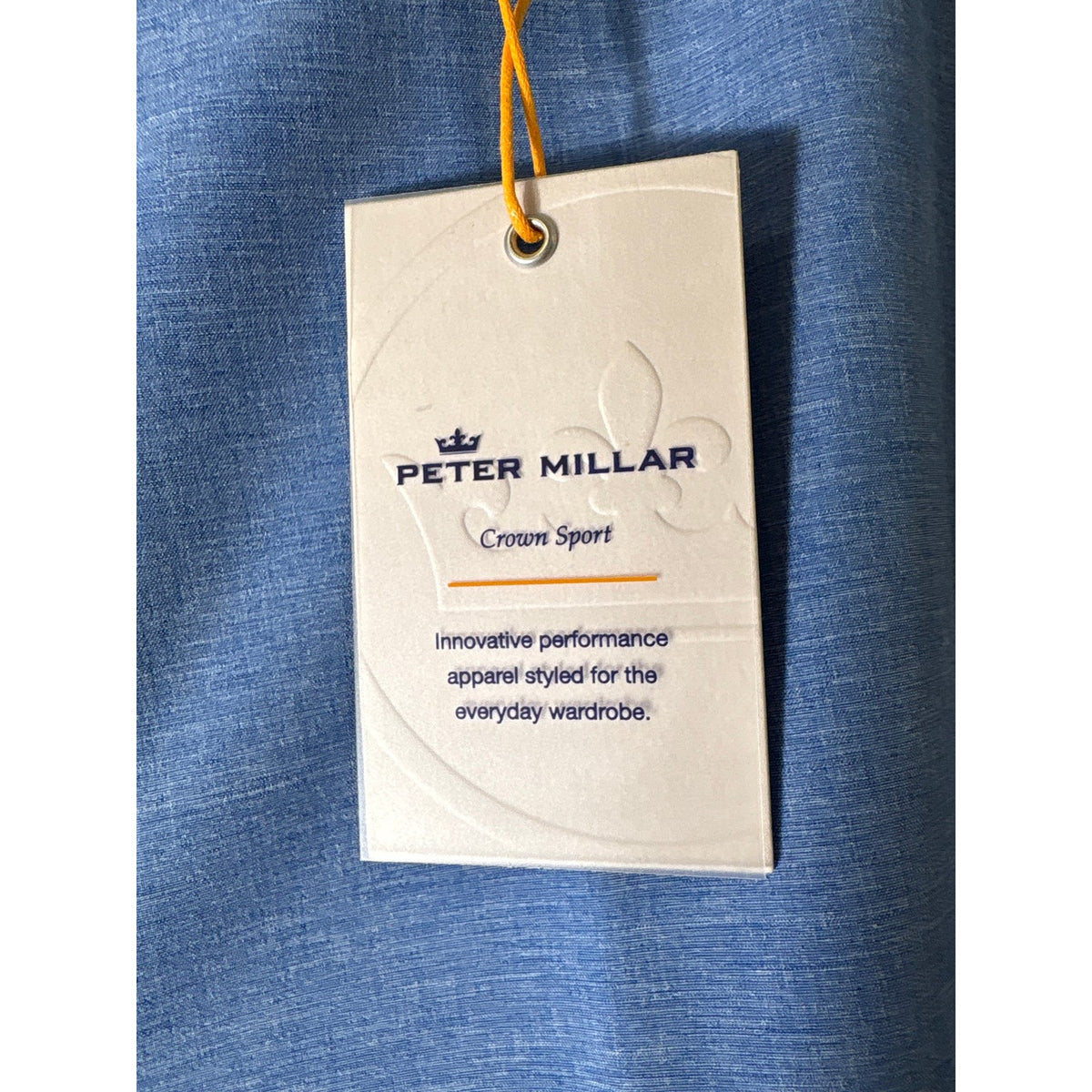 NWT Mens Peter Millar Blue Crown Sport Performance Shorts Sz 35