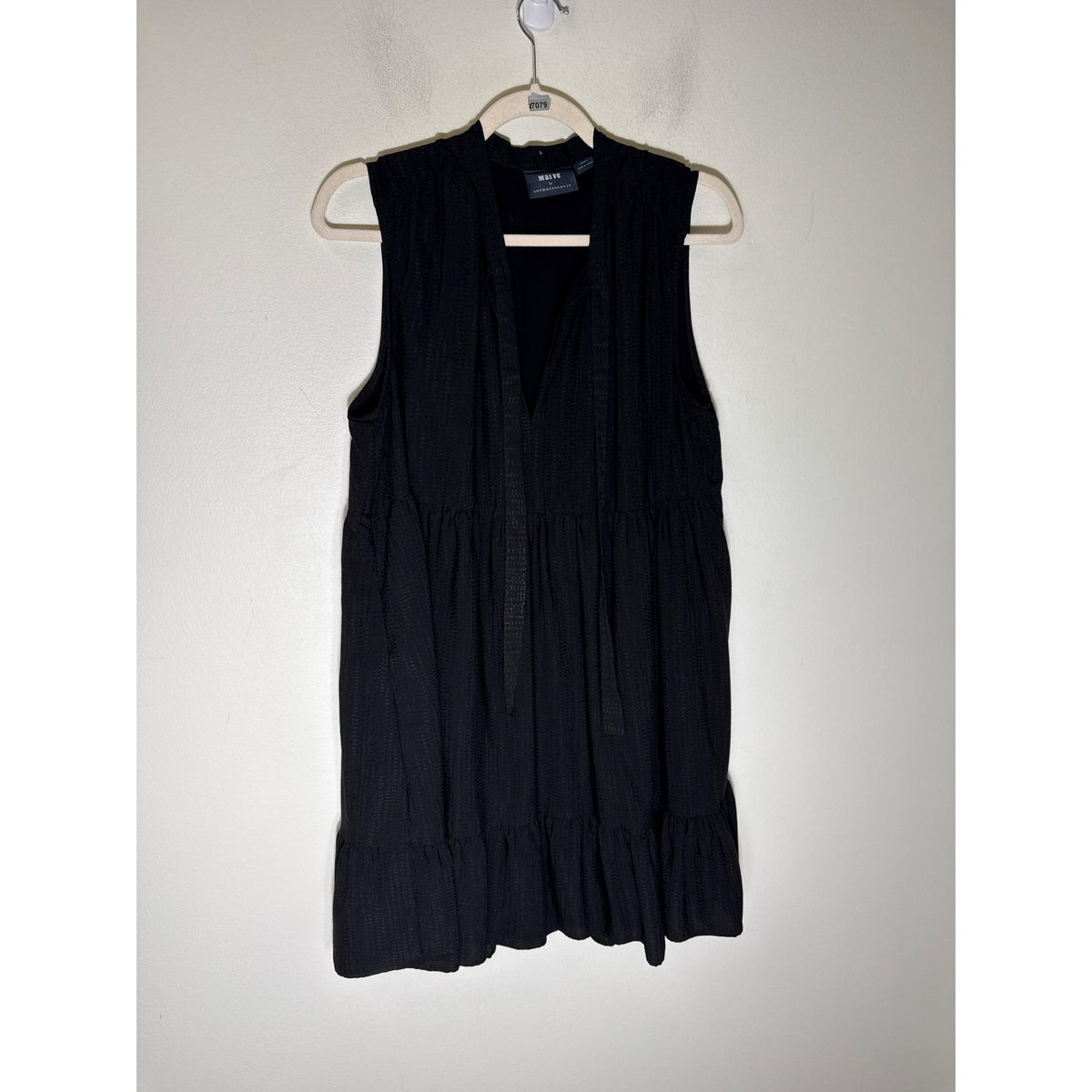 Maeve Black Sleeveless Baby Doll Dress Sz L