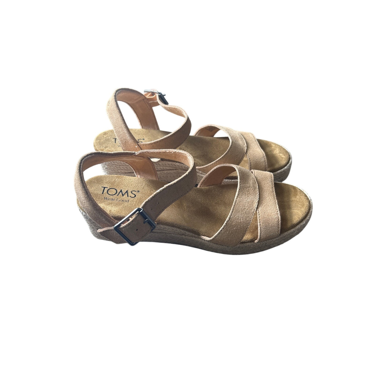 Tom's Suede Wedges Sz 8.5