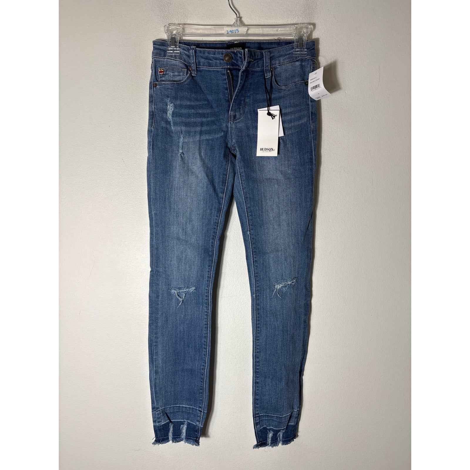 NWT Girls Hudson Kids "Jett Ankle Crop" Blue Jeans Sz 16