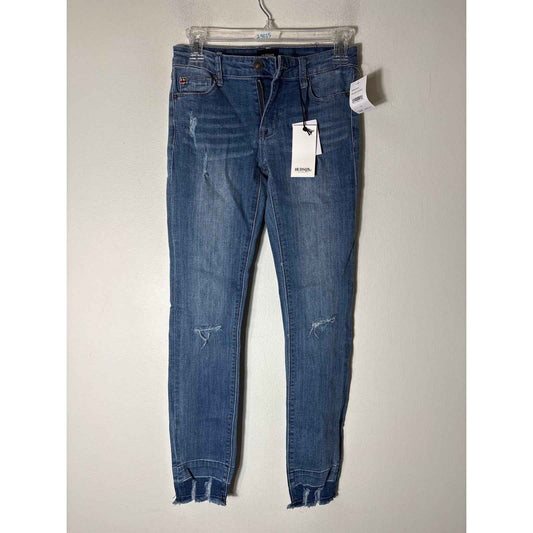 NWT Girls Hudson Kids "Jett Ankle Crop" Blue Jeans Sz 16