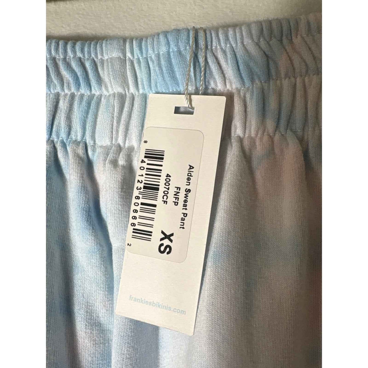 NWT Frankies Bikinis Blue Pink Tye Die Hooded Sweatsuit Sz XS