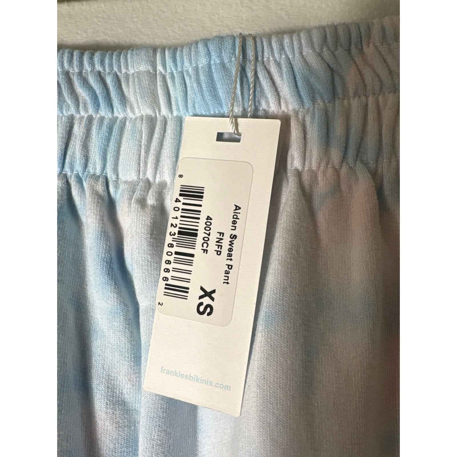 NWT Frankies Bikinis Blue Pink Tye Die Hooded Sweatsuit Sz XS