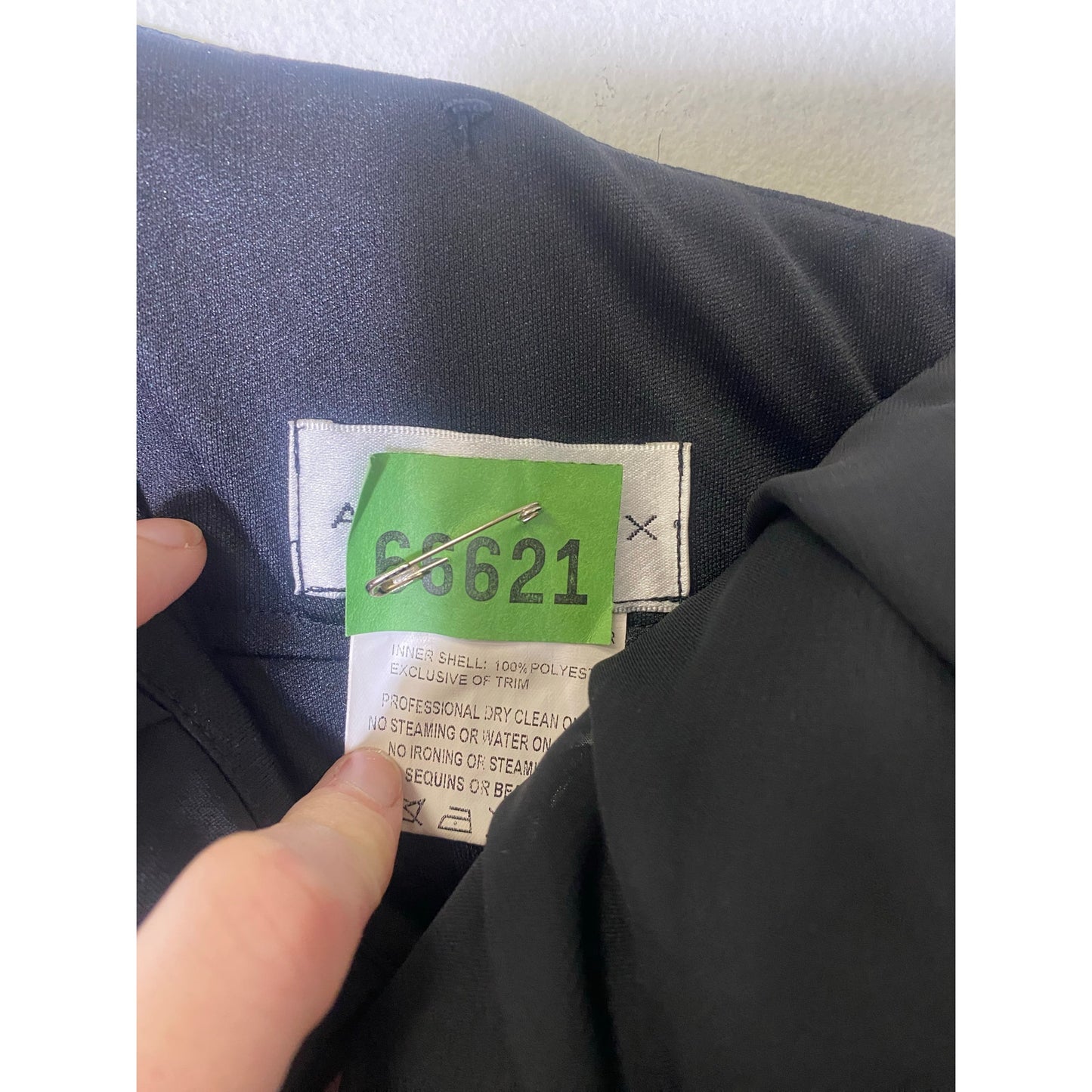 After Six Black Strapless Floor Length Empire Waist Gown Sz 4