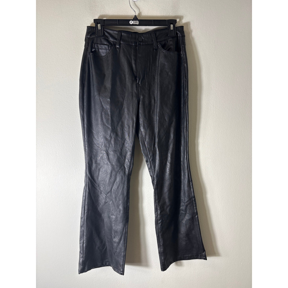 Kancan Black Faux Leather JEans Sz 28