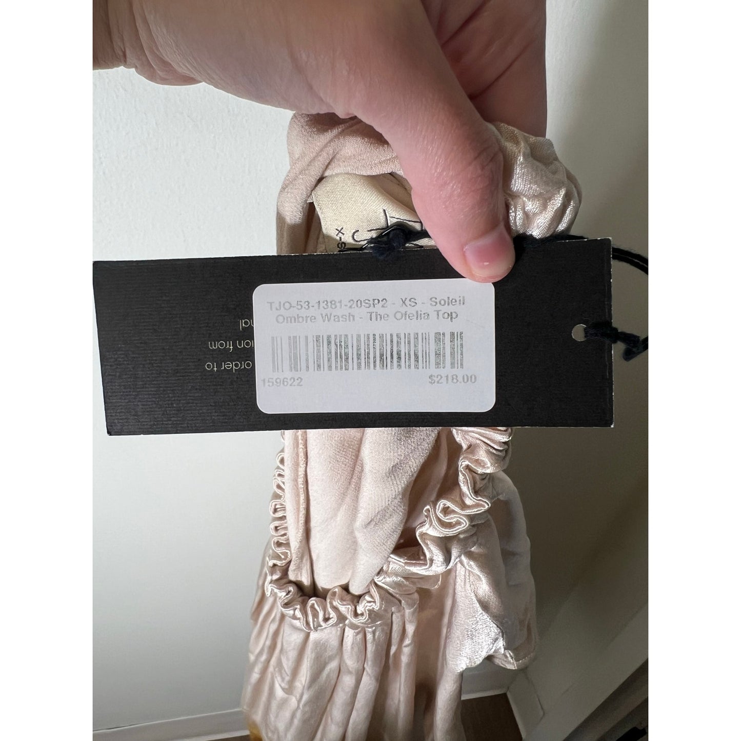 NWT Tino Jo Gold Ombre Sleeveless Top Sz XS