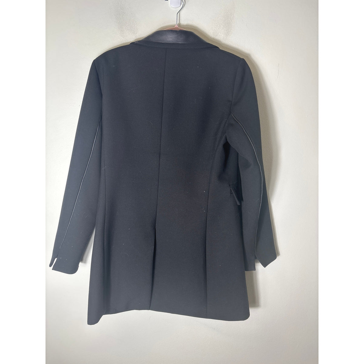 Etcetera Black with Leather Trim Blazer Sz 10